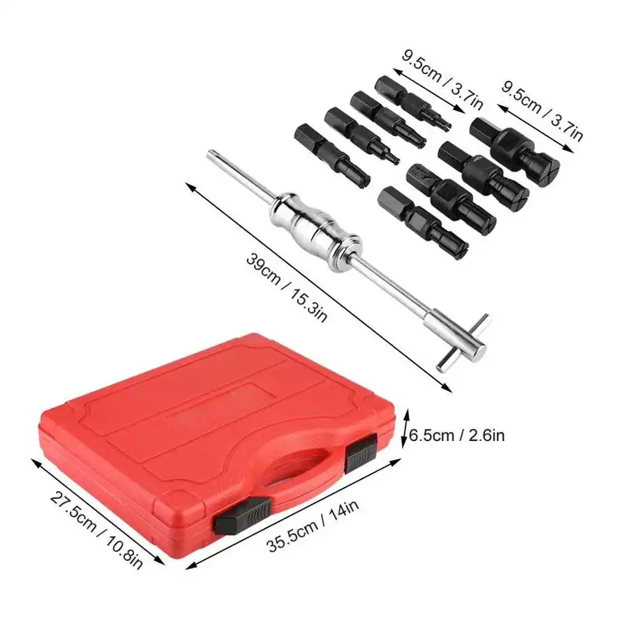 9Pcs Blind Hole Inner Bearing Puller Remover Set Slide Hammer Internal Kit Car Repair Tools
9Pcs Blind Hole Inner Bearing Puller Remover Set Slide Hammer Internal Kit Car Repair Tools