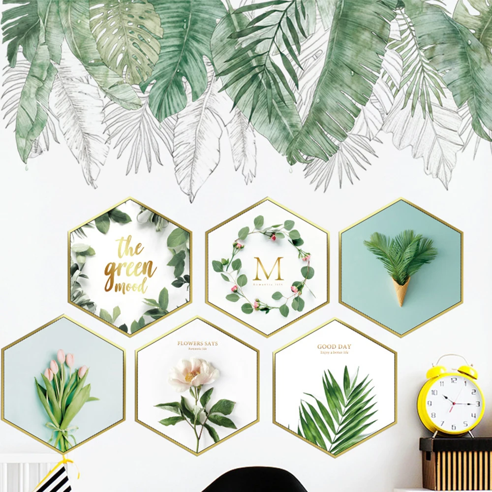 18 Styles Tropical Leaves Green Plant Wall Stickers PVC Decal Bedroom Living Room Dormitory Art Mural Home Decor
18 Styles Tropical Leaves Green Plant Wall Stickers PVC Decal Bedroom Living Room Dormitory Art Mural Home Decor