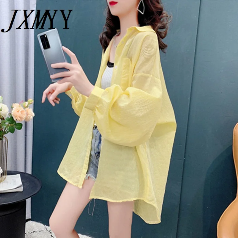 JXMYY Women's Long-Sleeved Shirts 2021 Summer New Retro Hong Kong-Style Long-Sleeved Sunscreen Shirt Jacket All-Match Female
JXMYY Women's Long-Sleeved Shirts 2021 Summer New Retro Hong Kong-Style Long-Sleeved Sunscreen Shirt Jacket All-Match Female