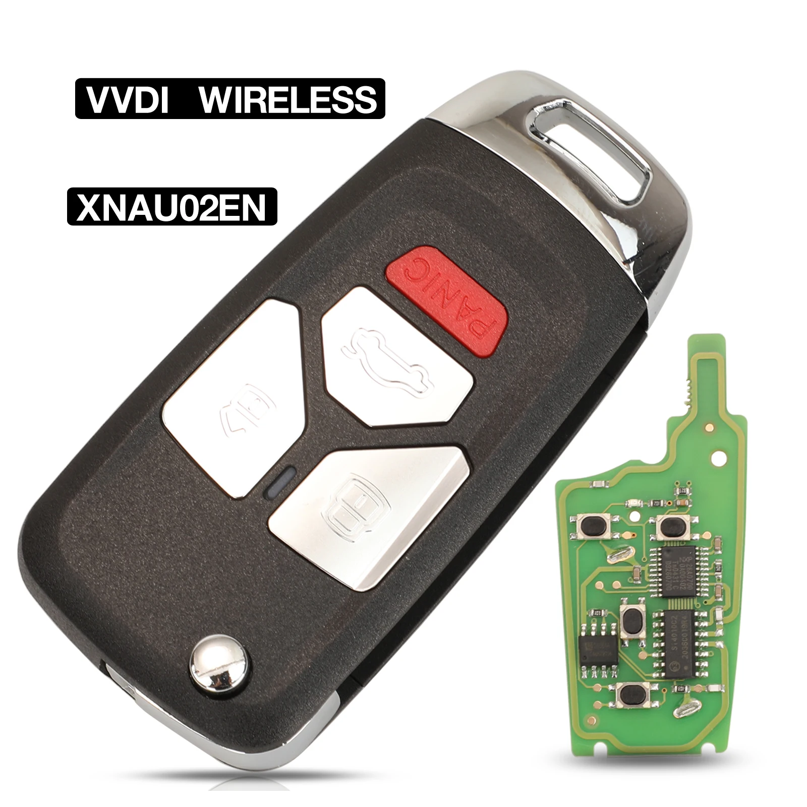jingyuqin 5PCS/LOT PN:XNAU02EN Xhorse Wireless Smart Remote Key For Audi Flip Folding 4 Buttons Key English Version
jingyuqin 5PCS/LOT PN:XNAU02EN Xhorse Wireless Smart Remote Key For Audi Flip Folding 4 Buttons Key English Version