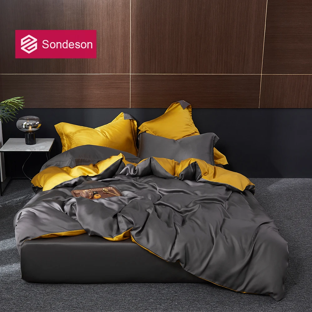 Sondeson Top Grade 100% Silk Gray Bedding Set Healthy Skin Beauty Queen King Duvet Cover Fitted Sheet Pillowcase For Great Sleep
Sondeson Top Grade 100% Silk Gray Bedding Set Healthy Skin Beauty Queen King Duvet Cover Fitted Sheet Pillowcase For Great Sleep