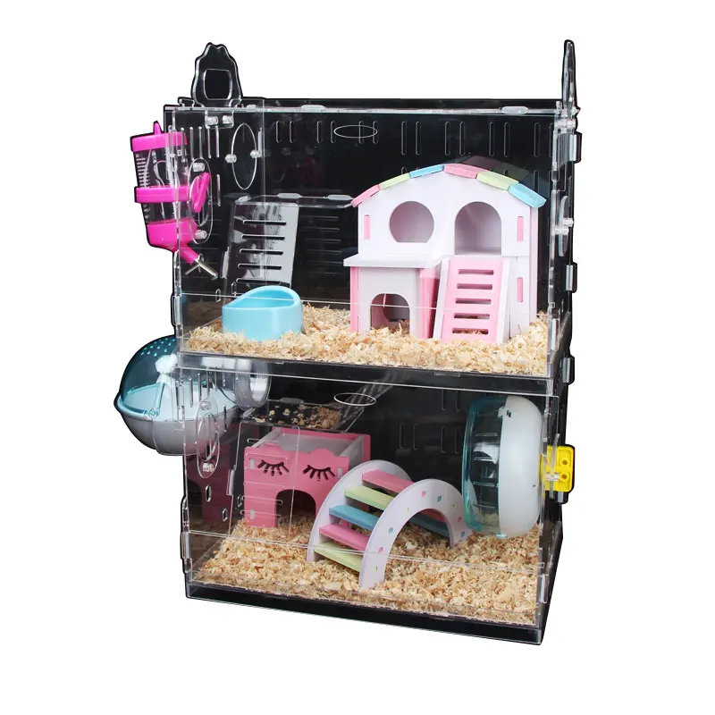 Tray Type Hamster Cage Acrylic Double-layer Oversized Villa Guinea Pig Nest Package Small Pet Hamster House 30x20x30cm
Tray Type Hamster Cage Acrylic Double-layer Oversized Villa Guinea Pig Nest Package Small Pet Hamster House 30x20x30cm