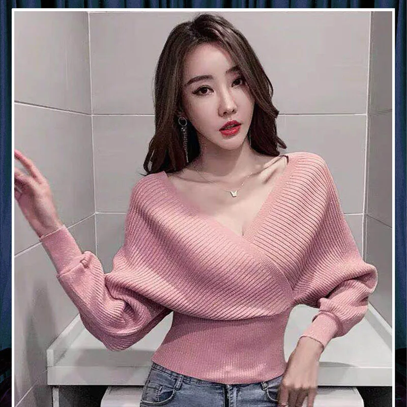 Sweater Women Autumn Winter Fashion New Crossed Front Sweater Long Sleeve Loose Pullover Knitted Sweaters Women
Sweater Women Autumn Winter Fashion New Crossed Front Sweater Long Sleeve Loose Pullover Knitted Sweaters Women