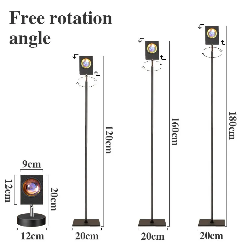 OEING Modern Floor Lamp LED Sunset Light Colorful Bedroom Dining Room Atmosphere Lighting Club Home Indoor Decor Standing Lamp 
OEING Modern Floor Lamp LED Sunset Light Colorful Bedroom Dining Room Atmosphere Lighting Club Home Indoor Decor Standing Lamp