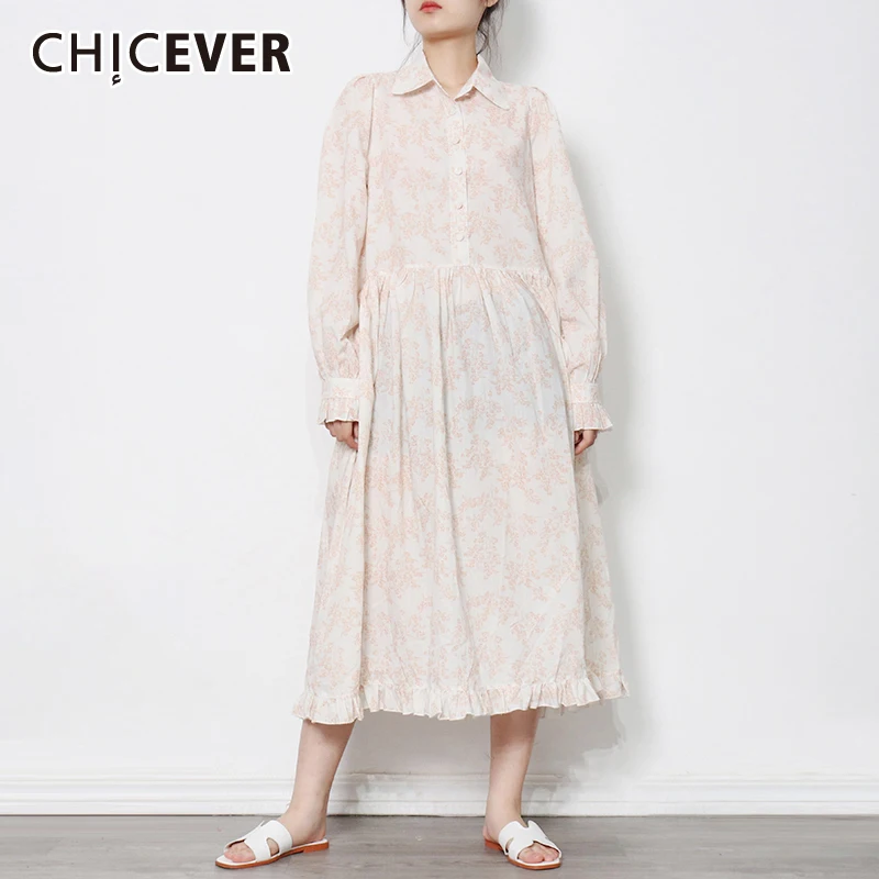 CHICEVER Loose Korean Dress For Women Lapel Long Sleeve Casual Elegant Midi Dresses Female Fashion New Clothing 2021 Stylish
CHICEVER Loose Korean Dress For Women Lapel Long Sleeve Casual Elegant Midi Dresses Female Fashion New Clothing 2021 Stylish