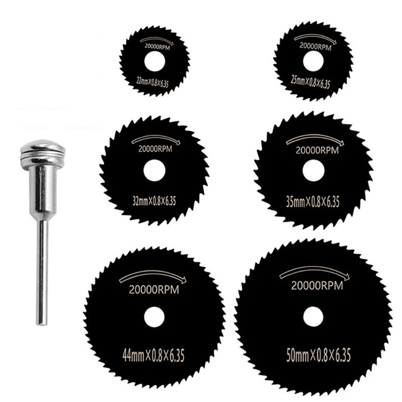 7pcs/set Black Mini High Speed Steel Saw Web Circular Rotary Cutting Blade Wheel Discs Mandrel Electric Grinding M7DA
7pcs/set Black Mini High Speed Steel Saw Web Circular Rotary Cutting Blade Wheel Discs Mandrel Electric Grinding M7DA