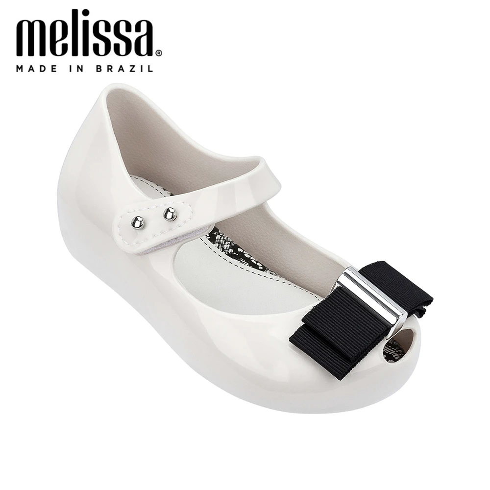 Мини сандалии Melissa с бантом для девочек Прозрачная обувь Сандалии малышей детей