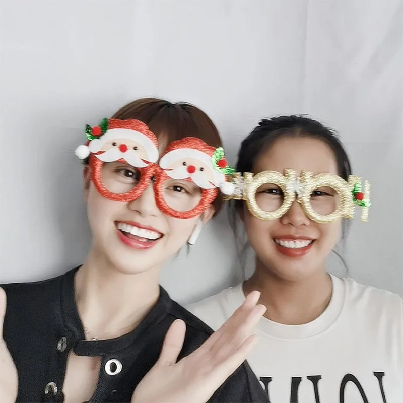 Merry Christmas Funny Glasses Cartoon Santa Claus Elk Glasses Frame Christmas Party New Year Decor Kids Toy Photography Props
Merry Christmas Funny Glasses Cartoon Santa Claus Elk Glasses Frame Christmas Party New Year Decor Kids Toy Photography Props