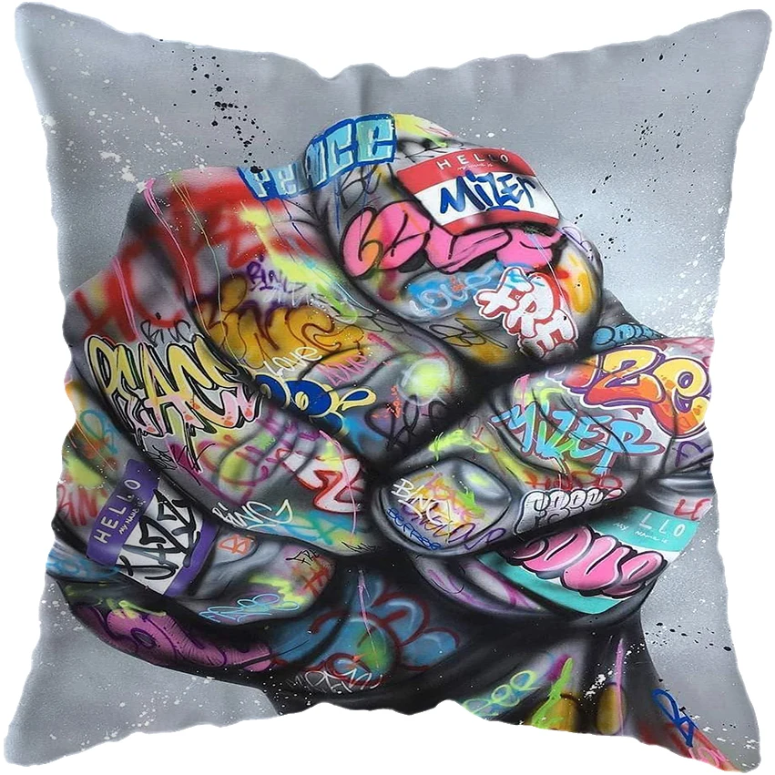 45x45cm Graffiti Hold Hands Kiss Lover Street Art Pillowcase Pillowslip Graffiti Pillow Cover Home DecorPillowcase Sofa Decor
45x45cm Graffiti Hold Hands Kiss Lover Street Art Pillowcase Pillowslip Graffiti Pillow Cover Home DecorPillowcase Sofa Decor