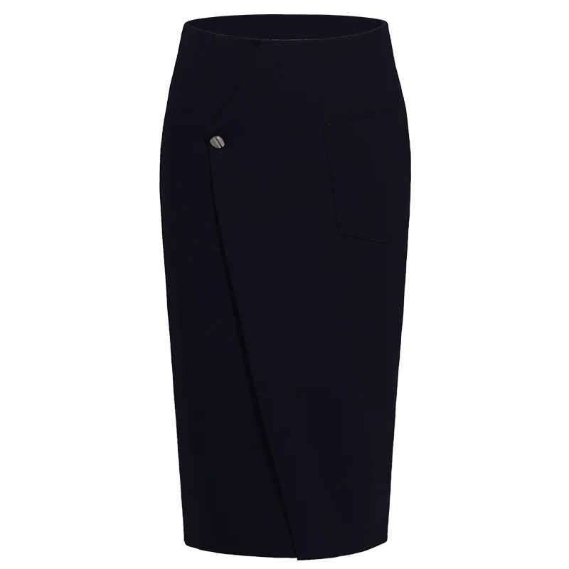 High End Style Navy Blue Skirt Slim Mid Length 2021 Autumn New High Waist Hip Skirt 
High End Style Navy Blue Skirt Slim Mid Length 2021 Autumn New High Waist Hip Skirt