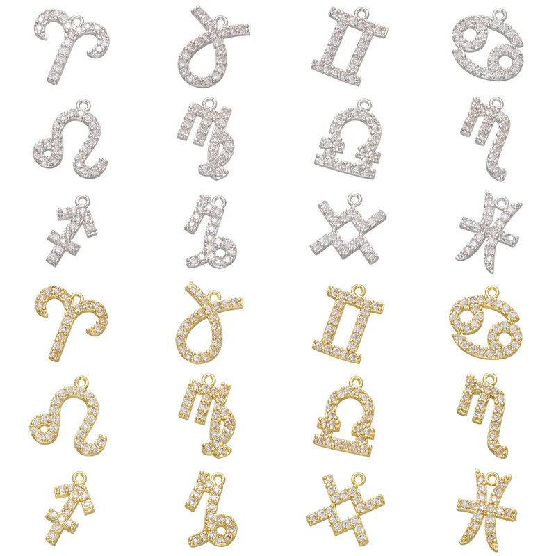ZHUKOU Mini 12 constellations Taurus Leo brass crystal pendant for women necklace earrings bracelet jewelry accessories VD590
ZHUKOU Mini 12 constellations Taurus Leo brass crystal pendant for women necklace earrings bracelet jewelry accessories VD590