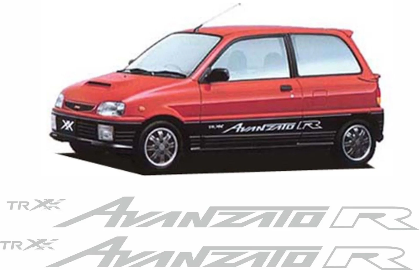 For Daihatsu / Cuore Mira TR xx Avanzato R lower Side replacement decals stickers
For Daihatsu / Cuore Mira TR xx Avanzato R lower Side replacement decals stickers
