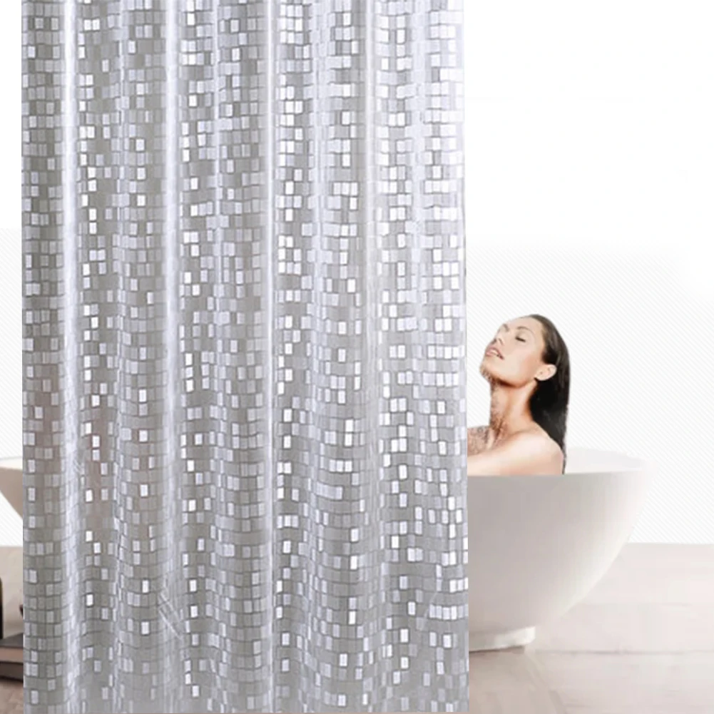 3D Mosaic Shower Curtain With Curtain Hooks Thickened PVC Waterproof Mould Proof Home Bath Curtains 180*200cm Bathroom Products
3D Mosaic Shower Curtain With Curtain Hooks Thickened PVC Waterproof Mould Proof Home Bath Curtains 180*200cm Bathroom Products