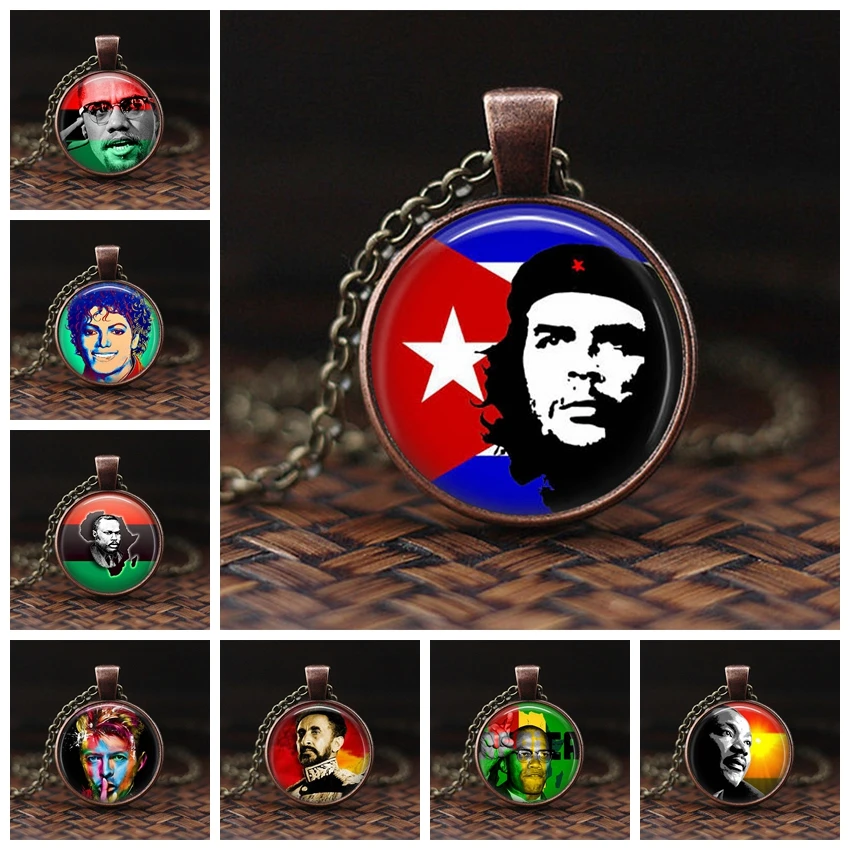 2019 New Fashion Che Guevara Martin Luther King Malcolm X Glass Cabochon Pendent Necklace for Men and Women Jewelry Gift
2019 New Fashion Che Guevara Martin Luther King Malcolm X Glass Cabochon Pendent Necklace for Men and Women Jewelry Gift