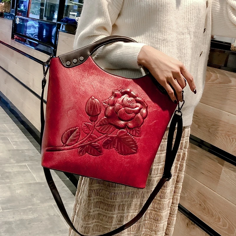 Brand Women Handbag Rose Print Lady Tote High Quality Leather Large Capacity Ladies Shoulder Bag Luxury Messenger Bag For Women
Brand Women Handbag Rose Print Lady Tote High Quality Leather Large Capacity Ladies Shoulder Bag Luxury Messenger Bag For Women