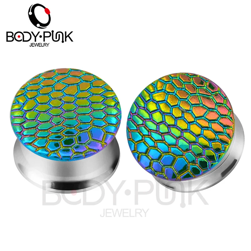 BODY PUNK New Ear Expander Plugs and Tunnels Piercing Flesh Snake Skin Earrings Gauges Unscrew Stretcher Body Jewelry Women
BODY PUNK New Ear Expander Plugs and Tunnels Piercing Flesh Snake Skin Earrings Gauges Unscrew Stretcher Body Jewelry Women