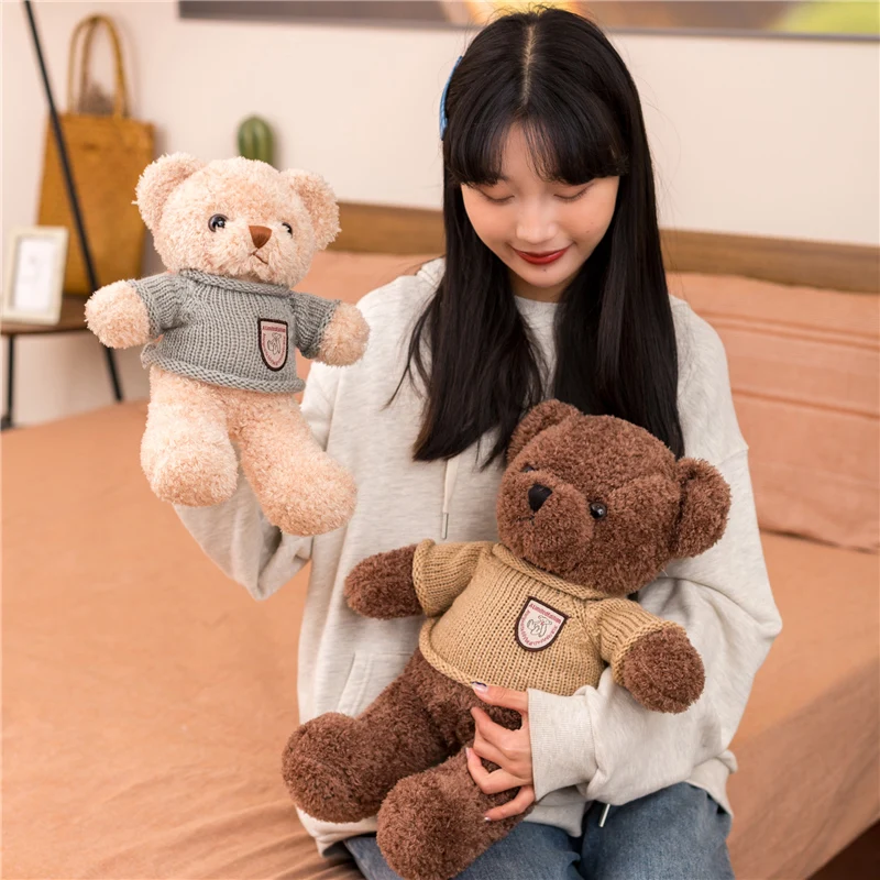 1pc 30-85cm cute sweater bear plush doll kawaii animal bear toy kids and girls holiday gifts
1pc 30-85cm cute sweater bear plush doll kawaii animal bear toy kids and girls holiday gifts