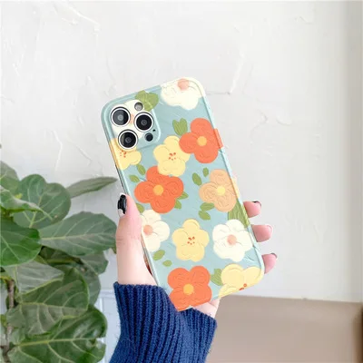 Fashion Oil Painting Fresh Flowers For Apple Mobile Phone Shell For Female Silicone Materials New Exquisite Style 2021
Fashion Oil Painting Fresh Flowers For Apple Mobile Phone Shell For Female Silicone Materials New Exquisite Style 2021