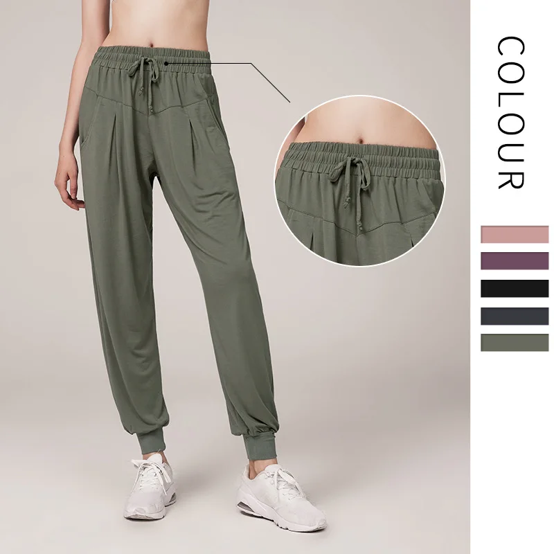 Inspk Women Yoga Pants With Pocket Loose Leisure Sports Legging Bunch Feet Running Fitness Solid Color Gym Training Casual Pants
Inspk Women Yoga Pants With Pocket Loose Leisure Sports Legging Bunch Feet Running Fitness Solid Color Gym Training Casual Pants