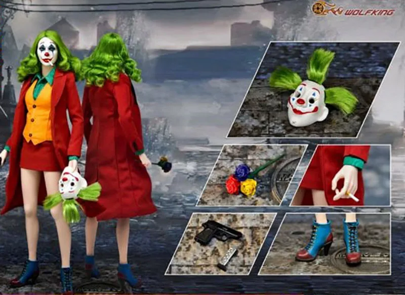 WOLFKING WK89022B Red Clothes Suit Clown Female Joker Action Figure Soldier Full Set Toys for Collection
WOLFKING WK89022B Red Clothes Suit Clown Female Joker Action Figure Soldier Full Set Toys for Collection