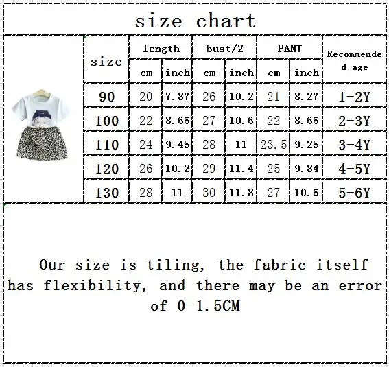 2021 summer new children's Korean version of the girl print T-shirt leopard print skirt two-piece suit1Y-6Y
2021 summer new children's Korean version of the girl print T-shirt leopard print skirt two-piece suit1Y-6Y