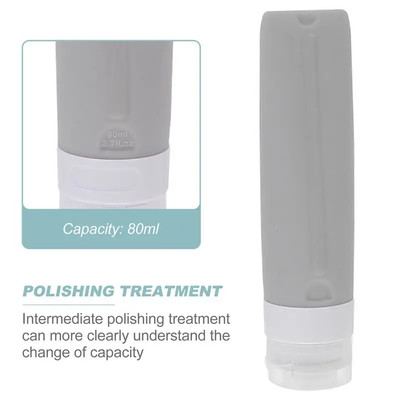 5Pcs 80ml Silicone Bottles Portable Travel Bottle Refillable Leak Proof Empty Bottles Cosmetic Bottles Shampoo Lotion Dispenser 
5Pcs 80ml Silicone Bottles Portable Travel Bottle Refillable Leak Proof Empty Bottles Cosmetic Bottles Shampoo Lotion Dispenser
