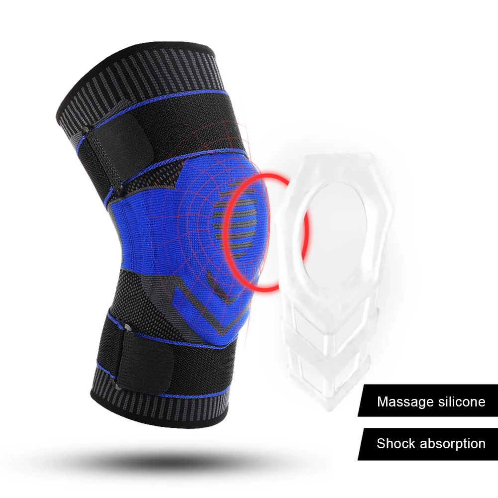 1 pcs Knee Patella Protector Brace Silicone Spring Knee Pad Basketball Running Compression Knee Sleeve Support Sports Kneepads
1 pcs Knee Patella Protector Brace Silicone Spring Knee Pad Basketball Running Compression Knee Sleeve Support Sports Kneepads