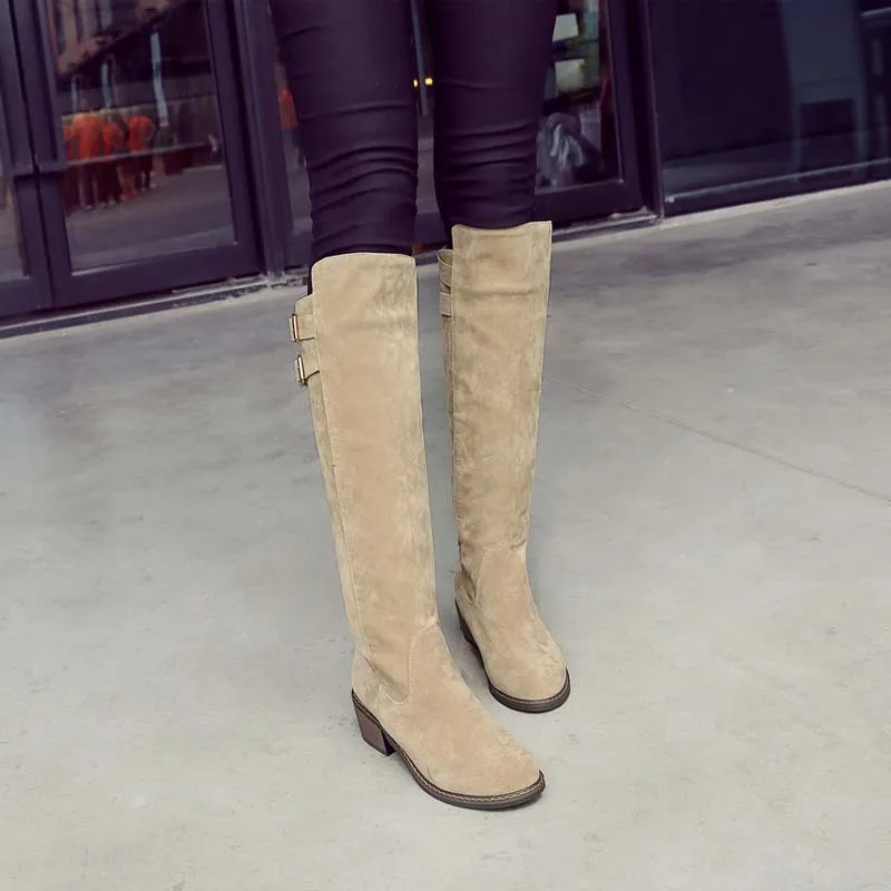 ENMAYLA Winter Flats Flock Knee High Boots Women Black Beige Gray The Knee Boots Winter Low Heels Slip-on Boots Shoes Woman
ENMAYLA Winter Flats Flock Knee High Boots Women Black Beige Gray The Knee Boots Winter Low Heels Slip-on Boots Shoes Woman