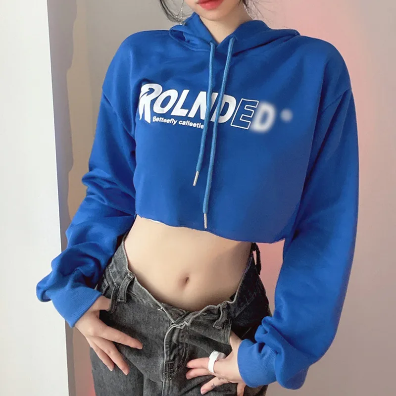 XUXI 2021 Spring Autumn Short Hoodie Women Drawstring Fashion Letter Print High Waist Hooded Pullovers Casual Top Coat E3146
XUXI 2021 Spring Autumn Short Hoodie Women Drawstring Fashion Letter Print High Waist Hooded Pullovers Casual Top Coat E3146