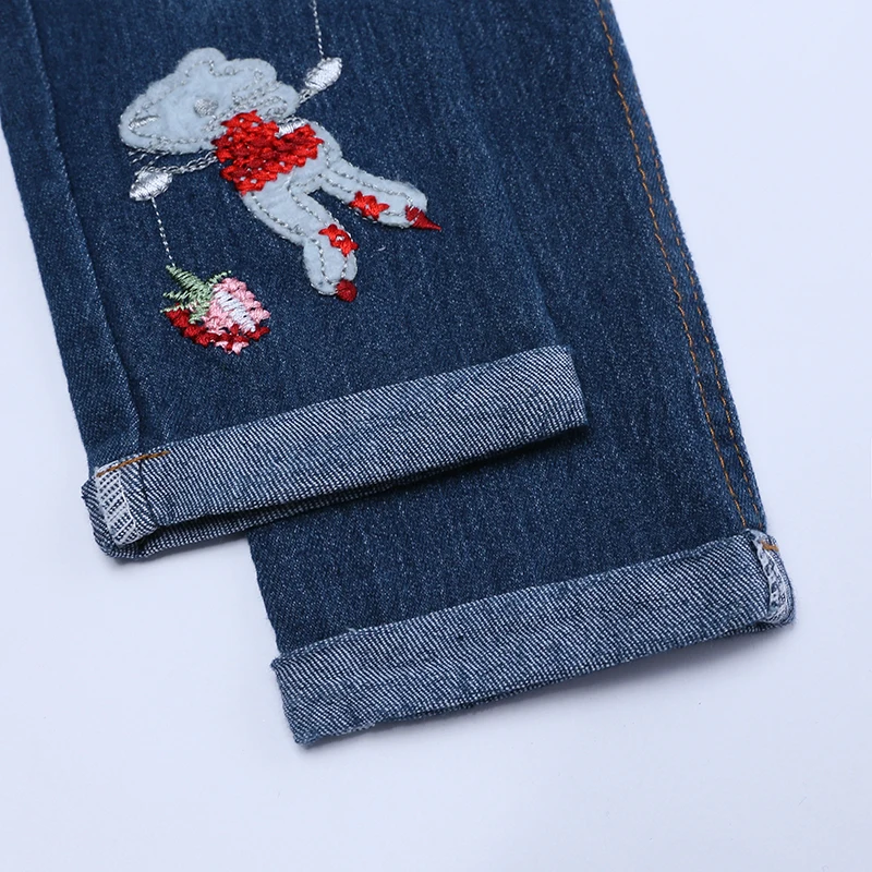 Kids Tales Baby Girl Set Children Girls Clothes Sets Cotton Cute Long Sleeve Tops+Jean 2 pcs Clothing Suits | Мать и ребенок