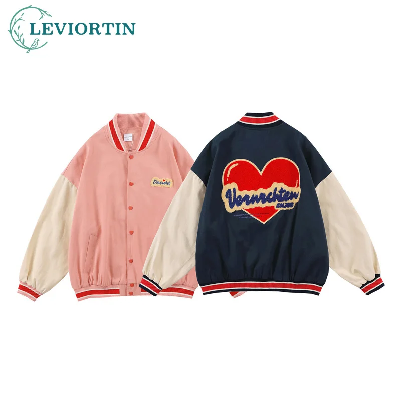 Винтажные женские пушистые куртки в стиле хип-хоп с надписью Love и вышивкой, повседневное пальто для пар в стиле Харадзюку 
Винтажные женские пушистые куртки в стиле хип-хоп с надписью Love и вышивкой, повседневное пальто для пар в стиле Харадзюку