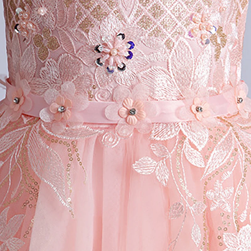 Flower Girls Dresses Beading Appliques Pearls Crystal Embroidery Bow Ball Gown O-Neck Sleeveless Kids Party Princess Skirt D277
Flower Girls Dresses Beading Appliques Pearls Crystal Embroidery Bow Ball Gown O-Neck Sleeveless Kids Party Princess Skirt D277