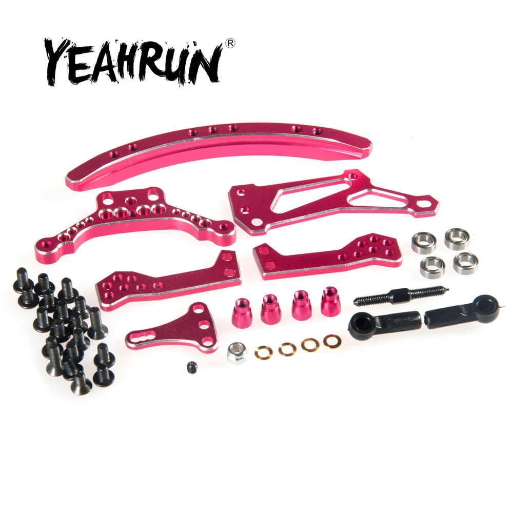 YEAHRUN Pink Aluminum Curve Slide Track Steering Set for Sakura D4 RWD 1/10 RC Crawler Cars
YEAHRUN Pink Aluminum Curve Slide Track Steering Set for Sakura D4 RWD 1/10 RC Crawler Cars