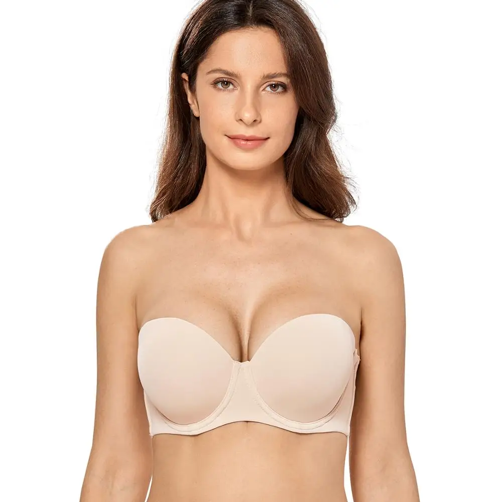 Seamless Strapless Women Bra Plus Size Contour Underwire Full Figure Bras Multiway Brassiere
Seamless Strapless Women Bra Plus Size Contour Underwire Full Figure Bras Multiway Brassiere