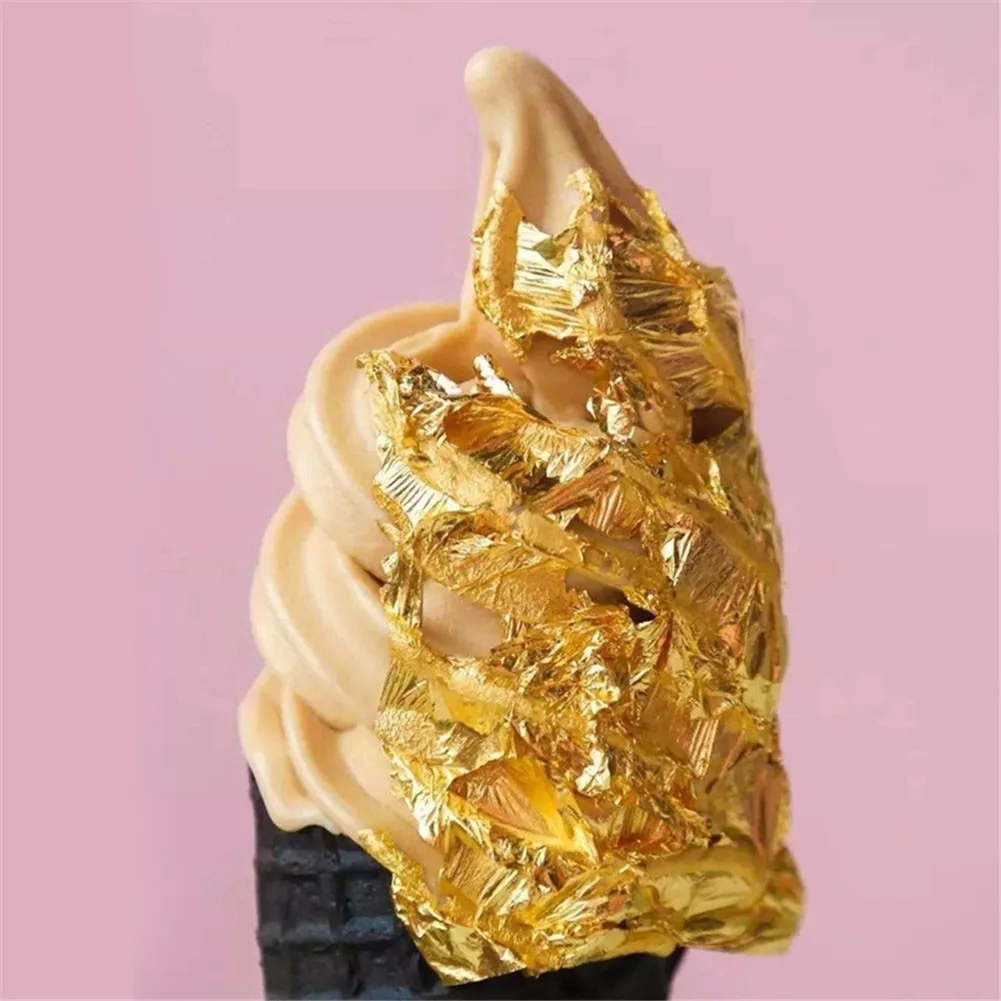 4Pcs Edible Grade Genuine Gold Leaf Schabin Flakes 2g Gold Decorative Dishes Chef Art Cake Decorating Tools Chocolate
4Pcs Edible Grade Genuine Gold Leaf Schabin Flakes 2g Gold Decorative Dishes Chef Art Cake Decorating Tools Chocolate