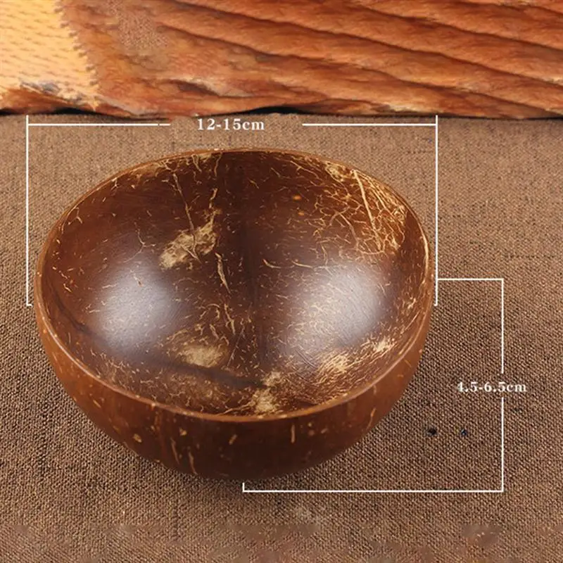 Natural Coconut Bowl Decoration Fruit Salad Noodle Rice Bowl Wooden Fruit Bowl Handicraft Decoration Creative Coconut Shell Bowl 
Natural Coconut Bowl Decoration Fruit Salad Noodle Rice Bowl Wooden Fruit Bowl Handicraft Decoration Creative Coconut Shell Bowl