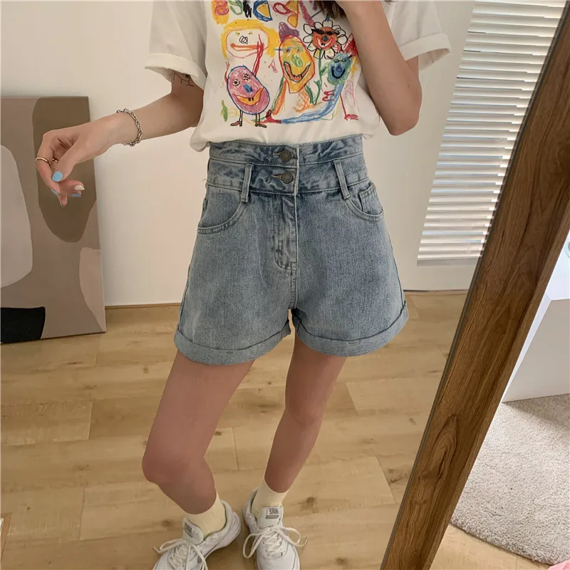 New Arrival Chic Fashionable Shorts for Women Summer Casual High Waist Button Old Button Fly Fitted Frayed Denim Shorts
New Arrival Chic Fashionable Shorts for Women Summer Casual High Waist Button Old Button Fly Fitted Frayed Denim Shorts
