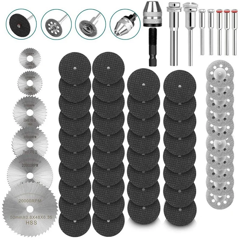 60Pcs Diamond Cutting Wheels Kit, Metal Circular Cutting Off Disc Grinder Cutting Wheel Set Rotary Tool Cut Off Disc
60Pcs Diamond Cutting Wheels Kit, Metal Circular Cutting Off Disc Grinder Cutting Wheel Set Rotary Tool Cut Off Disc