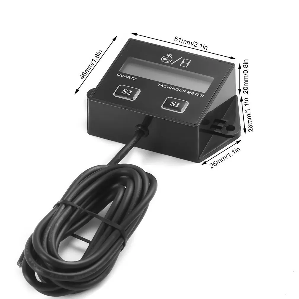 High Performance Car Digital Engine Tach Tachometer Hour Meter Inductive for Motorcycle Car Motor Stroke Engine
High Performance Car Digital Engine Tach Tachometer Hour Meter Inductive for Motorcycle Car Motor Stroke Engine