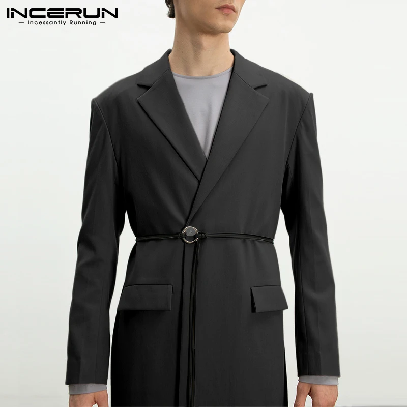 Красивый хорошо облегающий мужской модный Тренч свободного покроя, горячая распродажа, Длинные костюмы выше колена, пальто с воротником, Же... 
Красивый хорошо облегающий мужской модный Тренч свободного покроя, горячая распродажа, Длинные костюмы выше колена, пальто с воротником, Же...