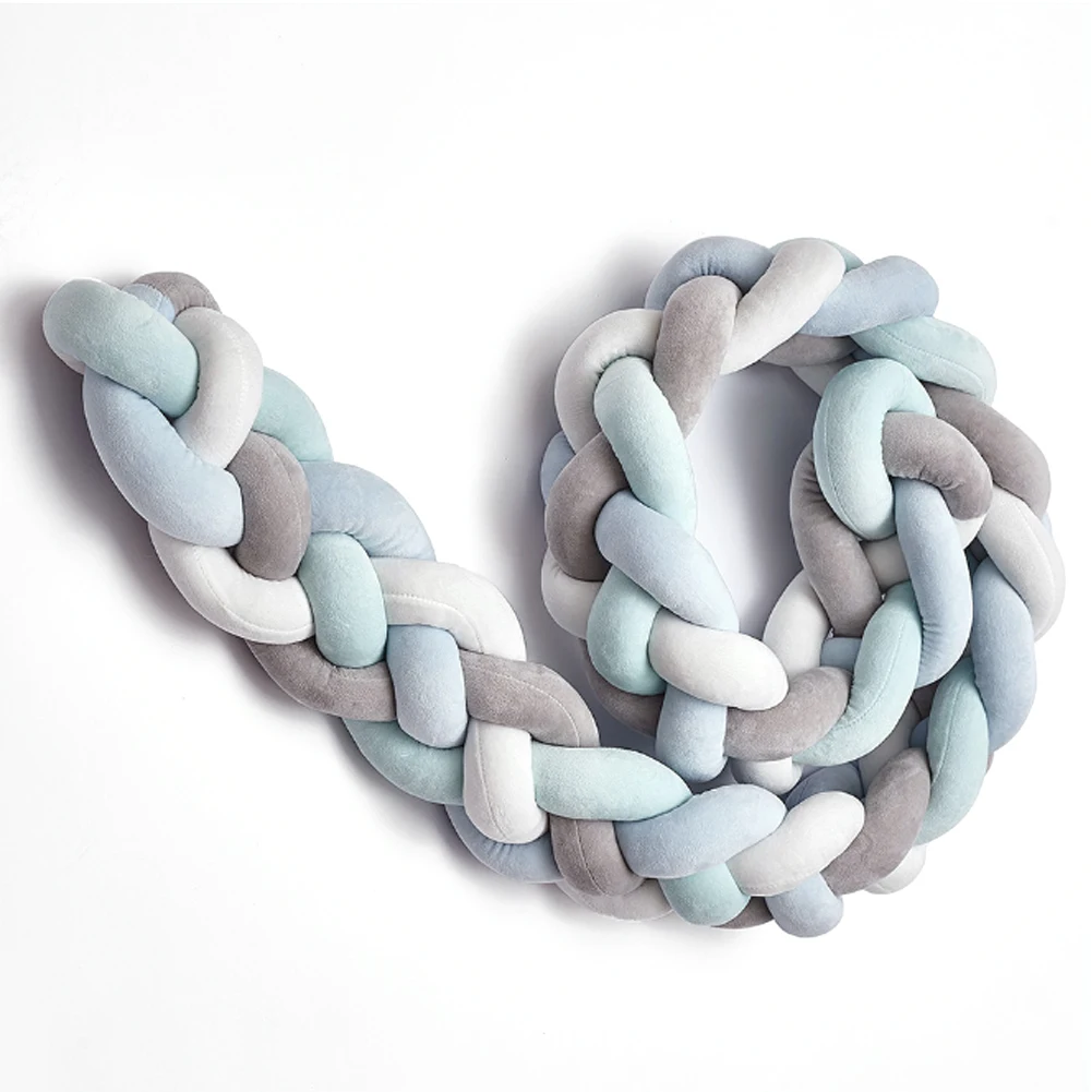 Baby Bed Bumper Braid Knot Long Handmade Knotted Weaving Plush Baby Crib Protector Infant Knot Pillow Room Decor
Baby Bed Bumper Braid Knot Long Handmade Knotted Weaving Plush Baby Crib Protector Infant Knot Pillow Room Decor