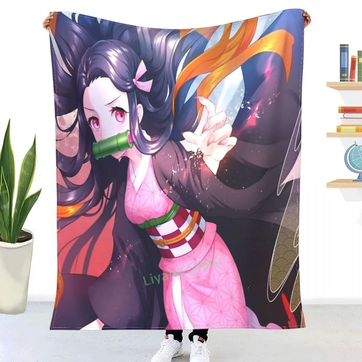 Nezuko Kamado Throw Blanket 3D printed sofa bedroom decorative blanket children adult Christmas gift
Nezuko Kamado Throw Blanket 3D printed sofa bedroom decorative blanket children adult Christmas gift