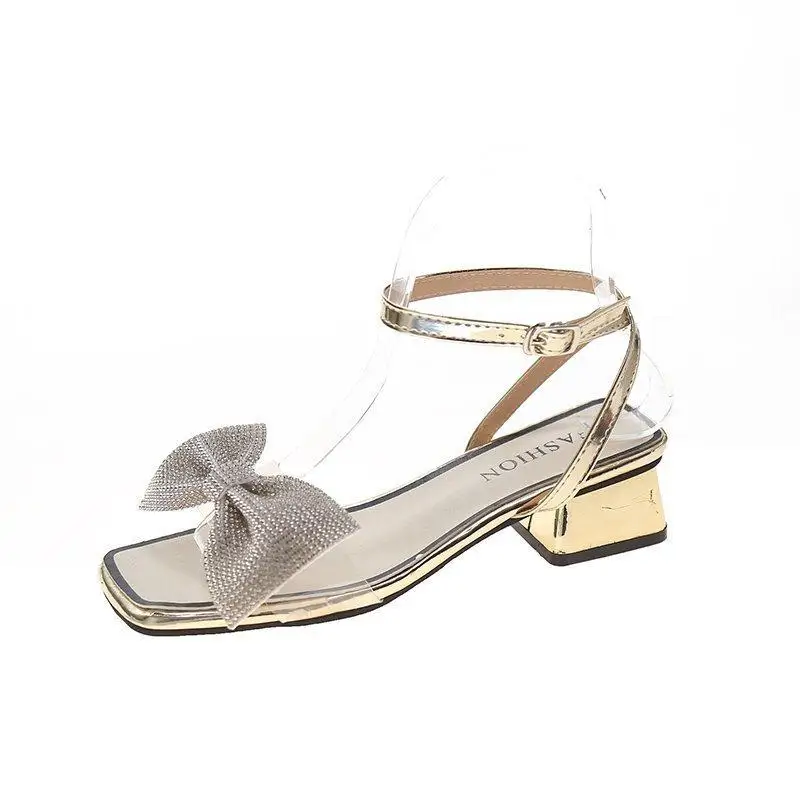 2021 Sandals Female Shoe Block Heels Buckle Strap Large Size New Girls Bow Chunky Low Retro Comfort Summer Fashion Beige Rhinest
2021 Sandals Female Shoe Block Heels Buckle Strap Large Size New Girls Bow Chunky Low Retro Comfort Summer Fashion Beige Rhinest