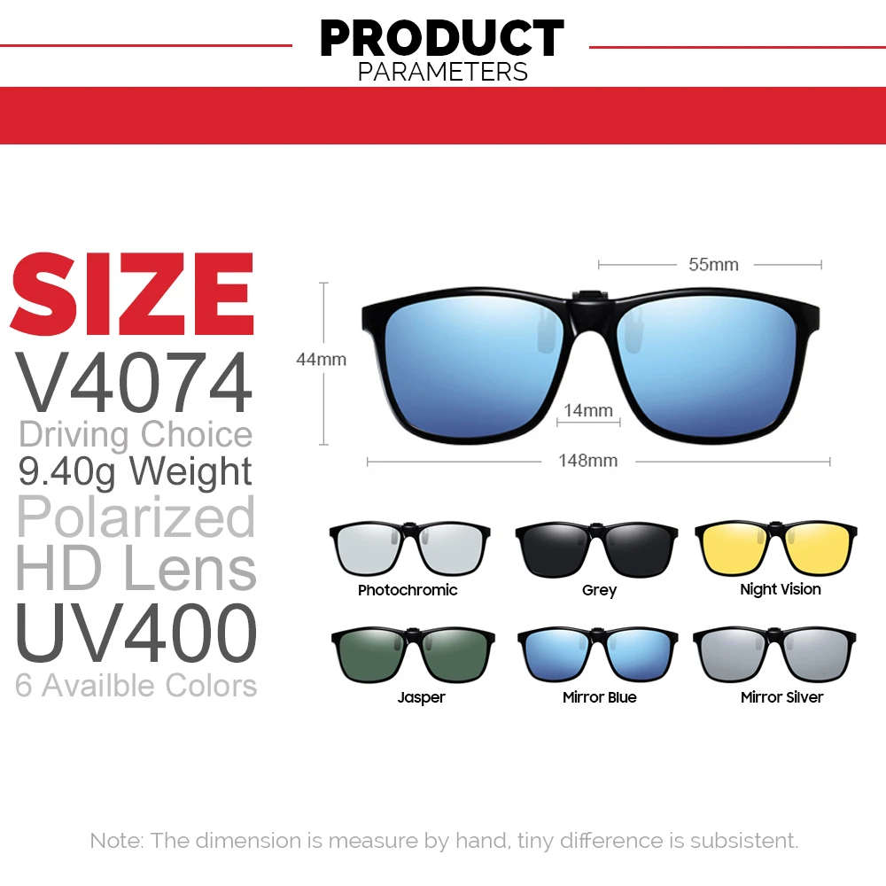 Fishing Polarized Pilot Flip Up Clip on Sunglasses Men Photochromic UV400 Women Sun Glasses Color Change Night Vision Lens
Fishing Polarized Pilot Flip Up Clip on Sunglasses Men Photochromic UV400 Women Sun Glasses Color Change Night Vision Lens
