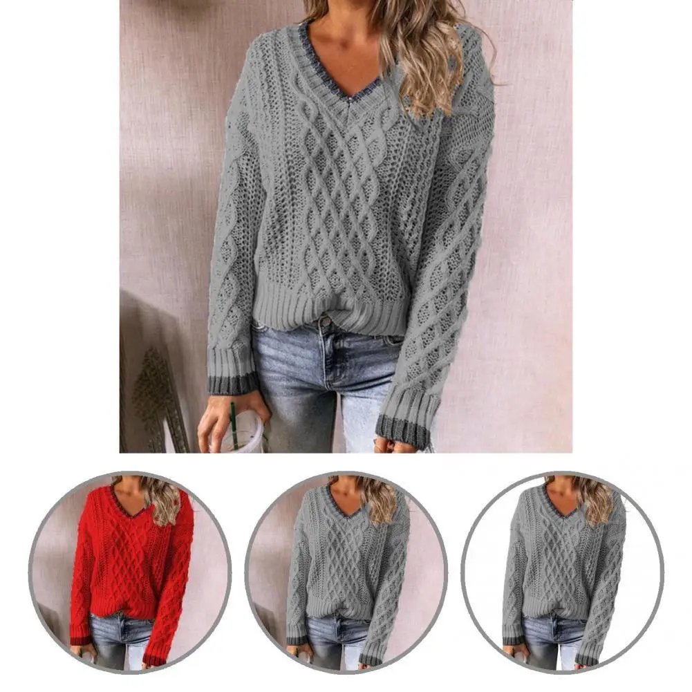 Универсальный Модный пуловер в стиле пэчворк, свитер, приятный на ощупь трикотажный топ с V-образным вырезом для улицы
Универсальный Модный пуловер в стиле пэчворк, свитер, приятный на ощупь трикотажный топ с V-образным вырезом для улицы