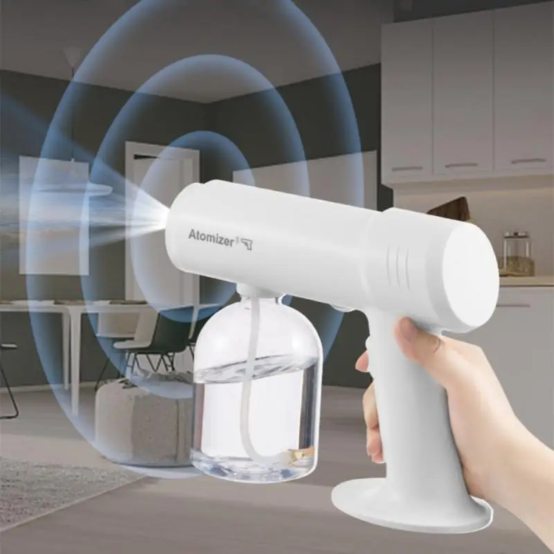 Disinfectant Mist Gun Handheld Rechargeable Nano Atomizer Electric Sprayer Nozzle Adjustable Fogger For Home Office Garden
Disinfectant Mist Gun Handheld Rechargeable Nano Atomizer Electric Sprayer Nozzle Adjustable Fogger For Home Office Garden