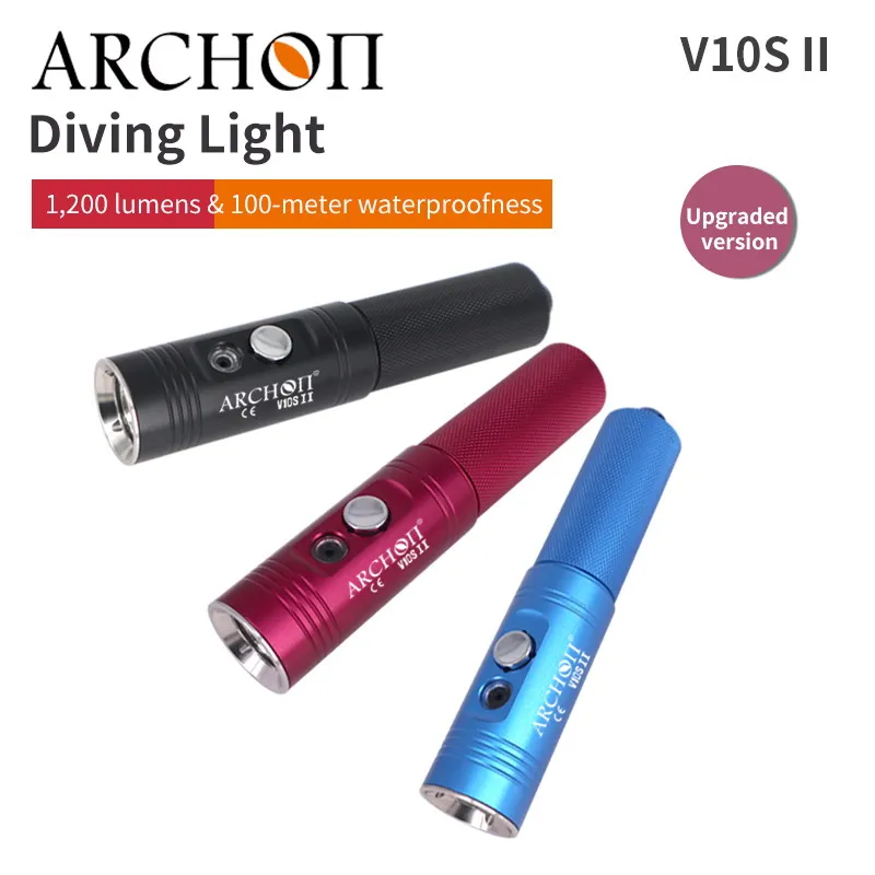 Светодиодный фонарик ARCHON V10S II для дайвинга макс. 1200 люмен | Освещение