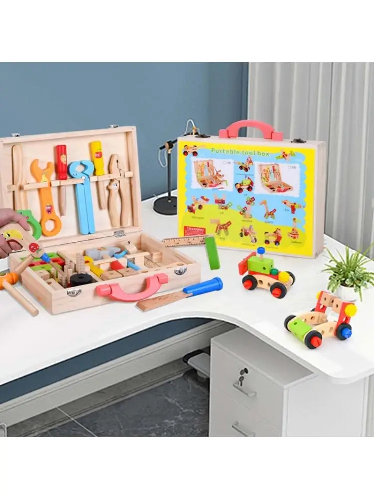 Children Wooden Toolbox Kit Simulation DIY Repair Tool Set Boys Play House Enlightenment Interactive Game Toy Kids Gift
Children Wooden Toolbox Kit Simulation DIY Repair Tool Set Boys Play House Enlightenment Interactive Game Toy Kids Gift