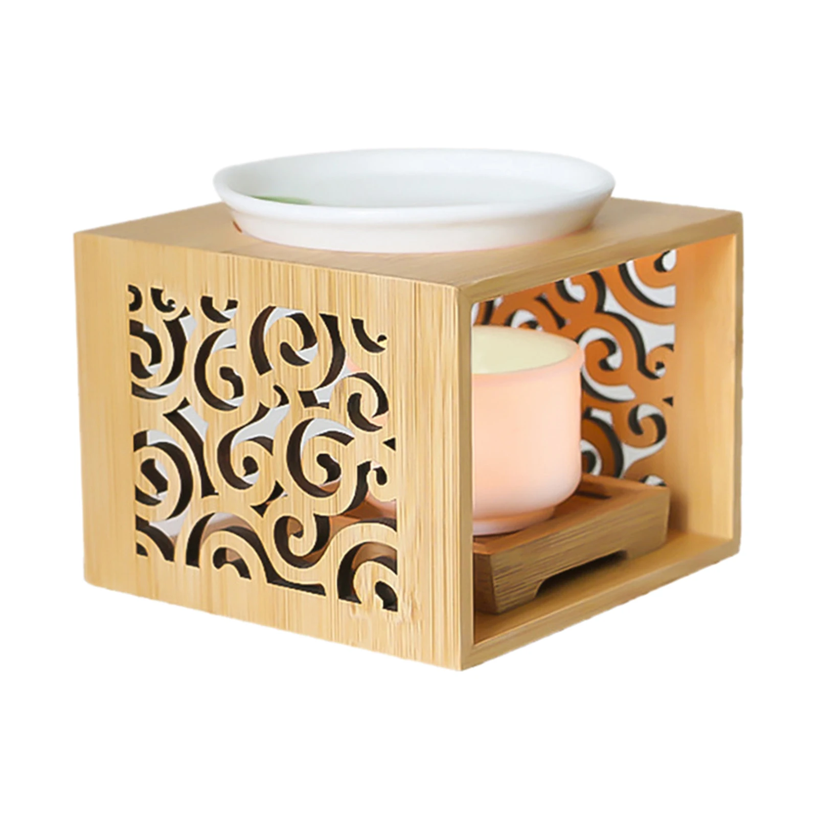 Wooden Aroma Ceramic Tea Light Candle Holder Wax Melt Warmer Essential Oil Burner Spa Yoga Meditation Parlor Bedroom Home Decor
Wooden Aroma Ceramic Tea Light Candle Holder Wax Melt Warmer Essential Oil Burner Spa Yoga Meditation Parlor Bedroom Home Decor