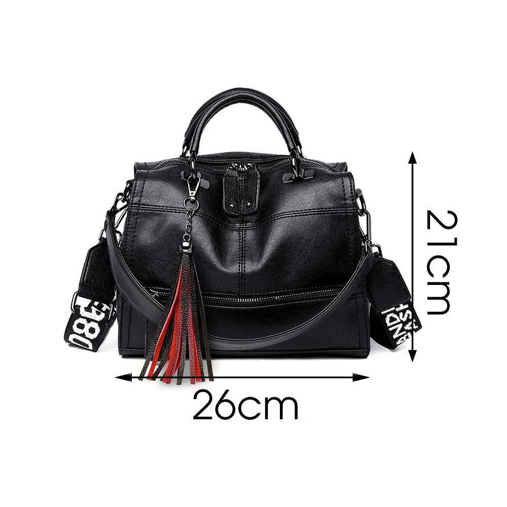 Luxury Pu Leather Tassel Deco Handbag Women Large Capacity Bags High Quality Designer Ladies Shoulder Bags For Women Sac A Mai
Luxury Pu Leather Tassel Deco Handbag Women Large Capacity Bags High Quality Designer Ladies Shoulder Bags For Women Sac A Mai